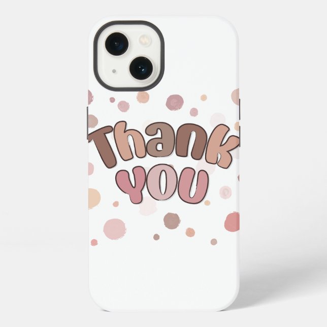 Funda Para iPhone Gracias  (Reverso )