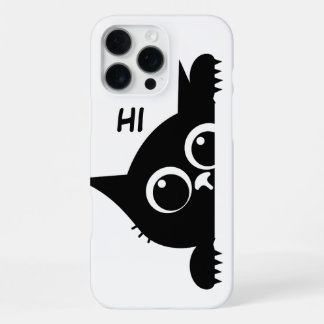 Funda Para iPhone 16 Pro Max Gracioso arte Minimalista de un gato pekinés