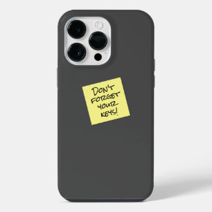 Funda Para iPhone 14 Pro Max Gracioso No Olvidar El Recordatorio De Nota Pegajo