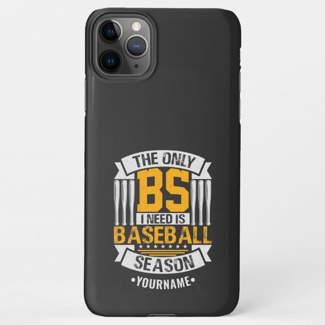Funda Para iPhone Gracioso sarcasmo de béisbol (Reverso)