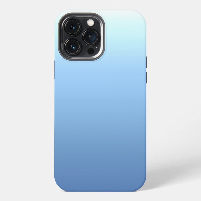 Funda Para iPhone Gradiente azul cielo (Reverso )