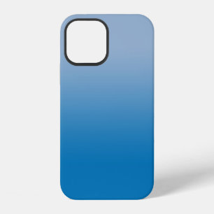 Funda Para iPhone 12 Gradiente azul claro mínimo a azul oscuro