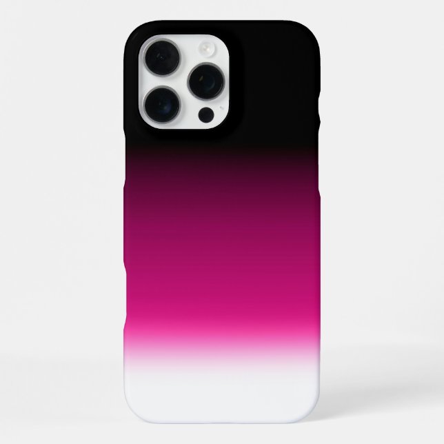 Funda Para iPhone Gradiente blanco rosa burdeos (Reverso )