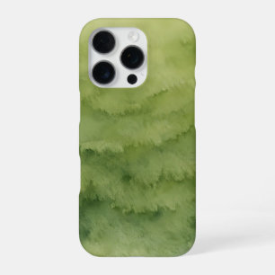 Funda Para iPhone 16 Pro gradiente de acuarela verde oliva