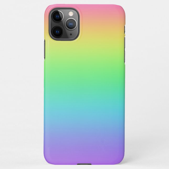 Funda Para iPhone Gradiente de arco iris (Reverso)
