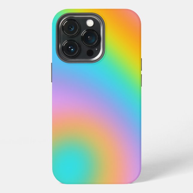 Funda Para iPhone Gradiente de Arcoíris (Reverso )