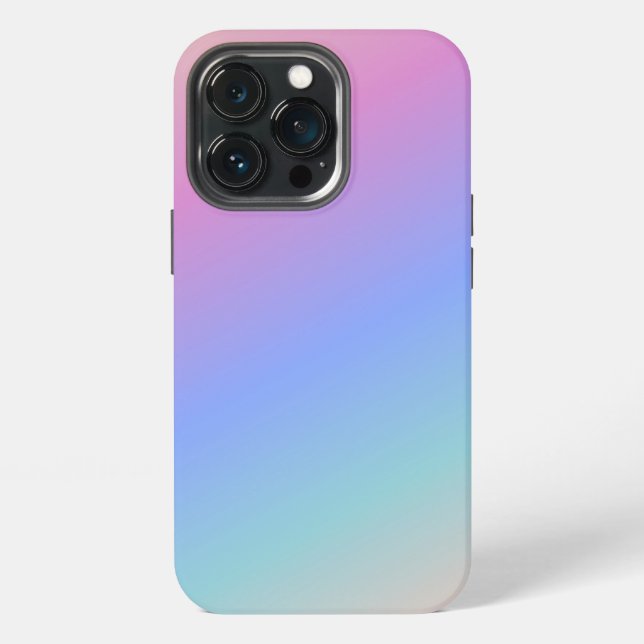 Funda Para iPhone Gradiente de Arcoíris Pastel (Reverso )