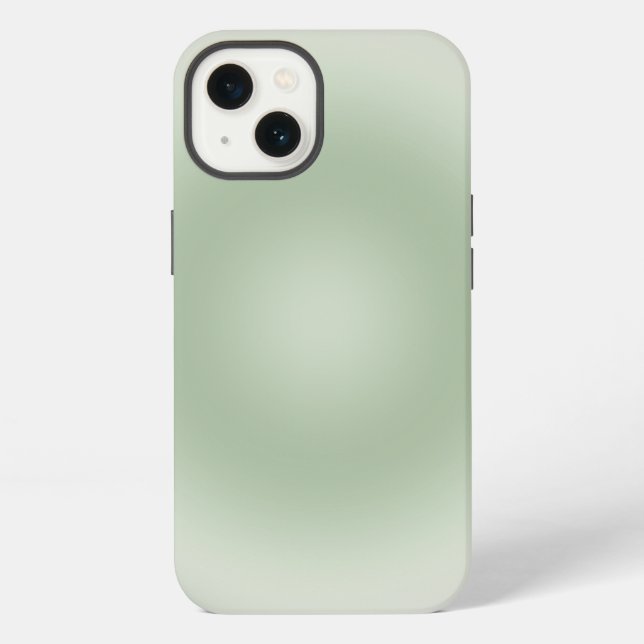 Funda Para iPhone Gradiente de Aura Verde Salvia (Reverso )