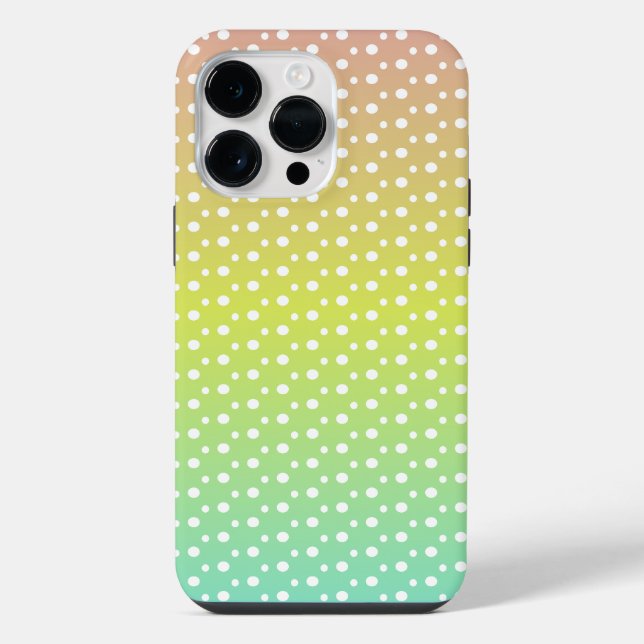 Funda Para iPhone Gradiente de burbuja de arcoíris colorido (Reverso )