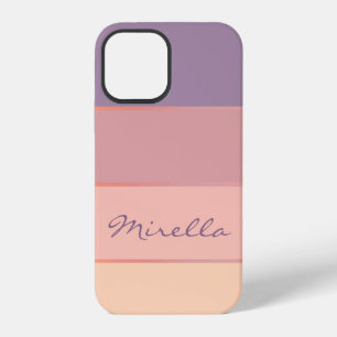Funda Para iPhone 12 Gradiente de combinación de color morado a amarill