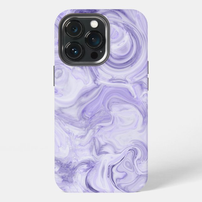 Funda Para iPhone Gradiente de mármol púrpura oscuro (Reverso )