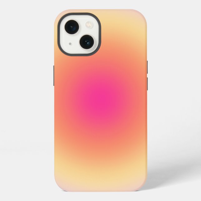 Funda Para iPhone Gradiente de puesta de sol abstracto (Reverso )