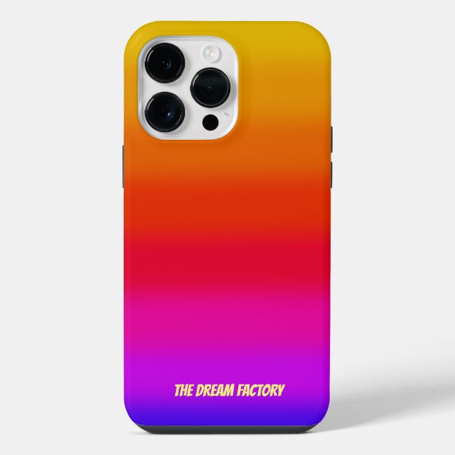Funda Para iPhone Gradiente de Raya Monograma (Reverso )