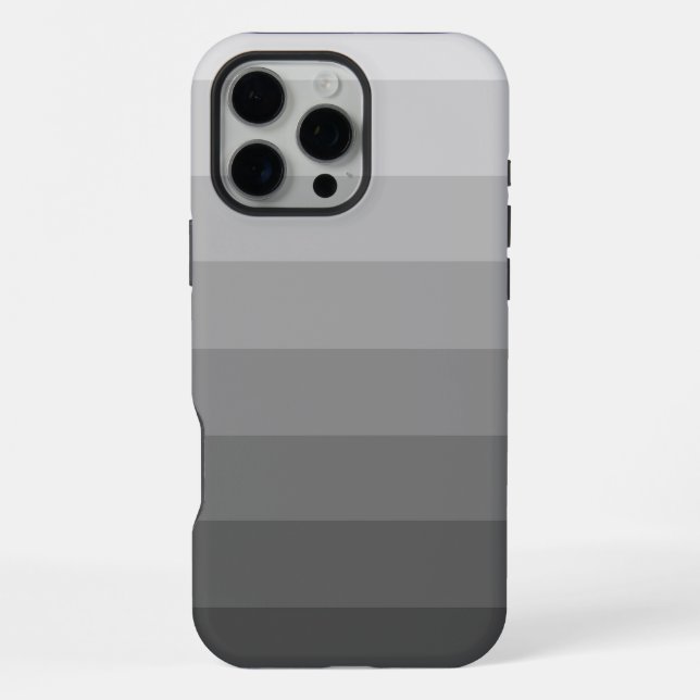 Funda Para iPhone Gradiente de tonos grises Ombre (Reverso )