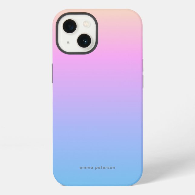 Funda Para iPhone Gradiente de verano de verano (Reverso )