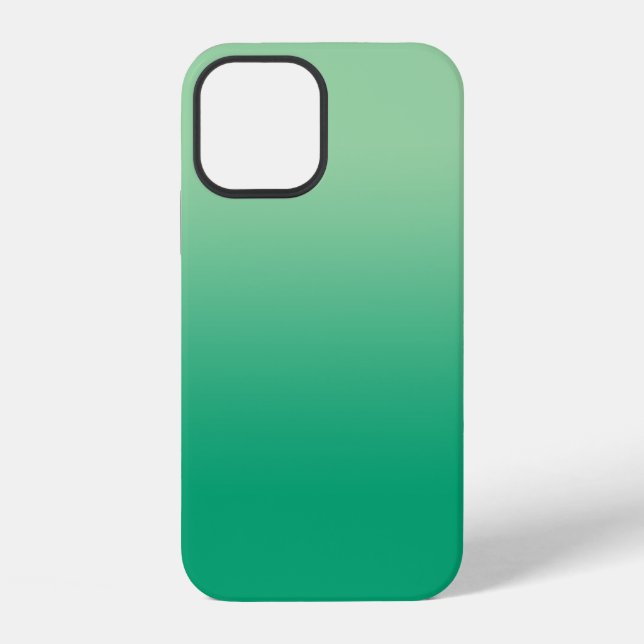 Funda Para iPhone Gradiente mínimo de verde claro a verde oscuro (Reverso )