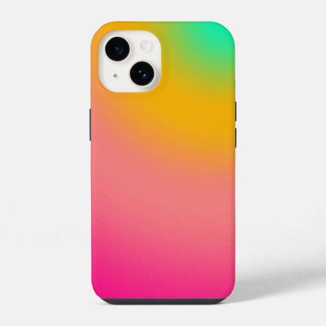 Funda Para iPhone Gradiente neón de puesta de sol (Reverso )