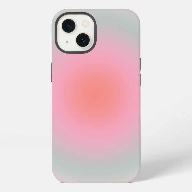 Funda Para iPhone Gradiente Pastel Minimalista Aura (Reverso )