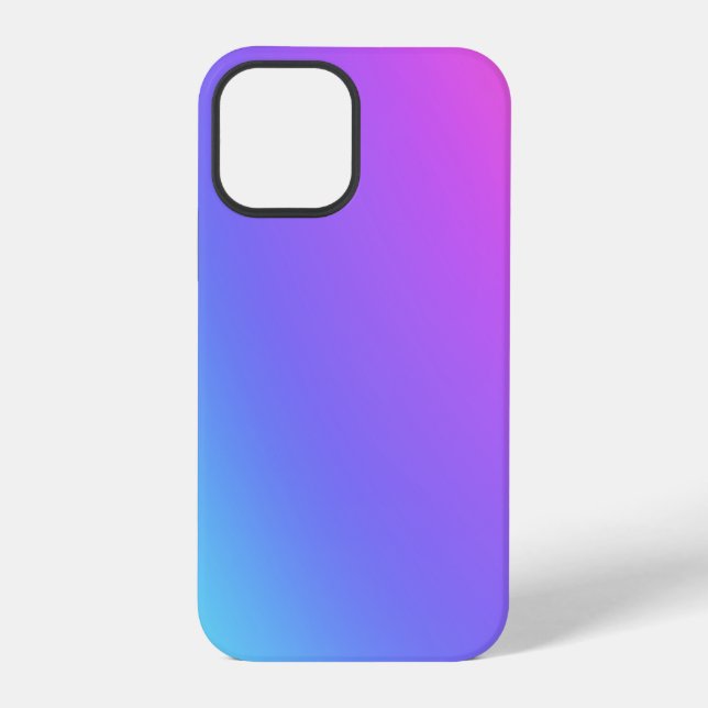Funda Para iPhone Gradiente Rosa, Púrpura, Azul (Reverso )