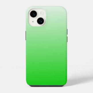 Funda Para iPhone 14 gradiente verde lime a blanco #00cc00
