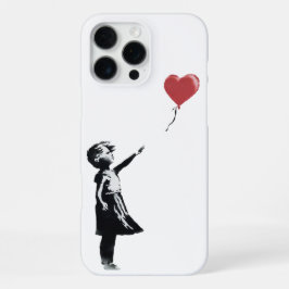 Funda Para iPhone 16 Pro Max Graffiti banksy - Chica con globo, arte callejero