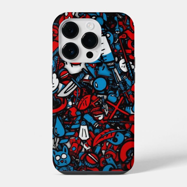 Funda Para iPhone Graffiti colorido  (Reverso )