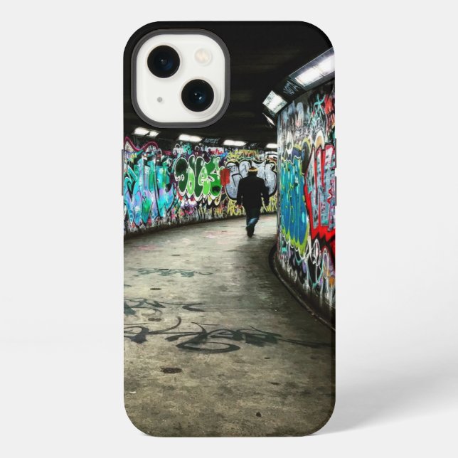 Funda Para iPhone Graffiti del metro (Reverso )