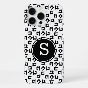 Funda Para iPhone 16 Pro Max Gráficas de máquina de coser iniciales