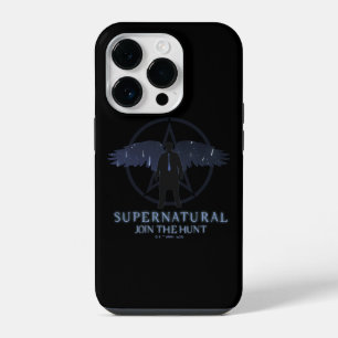 Funda Para iPhone 14 Pro Gráfico de Castiel Sobrenatural con Estrellas Fuga