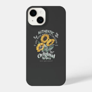 Funda Para iPhone 14 Gráfico de girasoles y mariposas