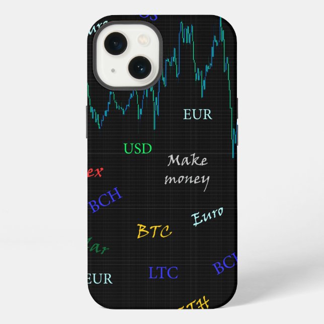 Funda Para iPhone Gráfico del mercado de valores de Candlestick (Reverso )