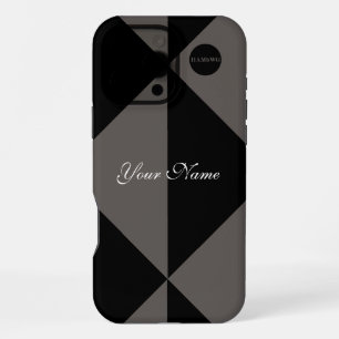 Funda Para iPhone 16 Pro Max Gráfico moderno de dos tonos en cualquier color HA