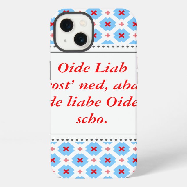 Funda Para iPhone Gráficos modernos de Baviera (Reverso )