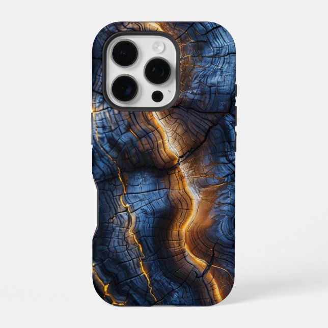 Funda Para iPhone Grafisches Holzdesign (Reverso )