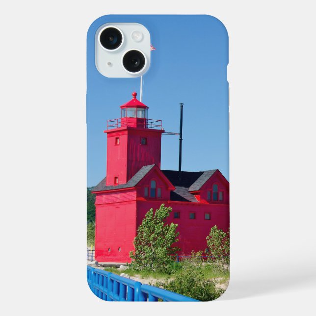 Funda Para iPhone Gran Faro Rojo (Reverso )