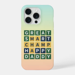 GRAN PAPÁ INTELIGENTE CAMPEÓN FELIZ Wordle Estilo 