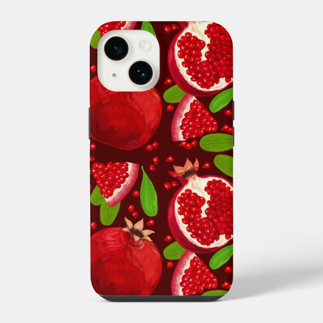 Funda Para iPhone Granada Roja Fruta | iPhone 14 Case-Mate  (Reverso )