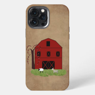 Funda Para iPhone 13 Pro Max Granero Rojo