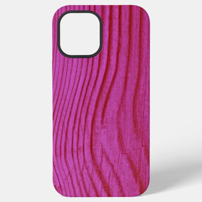 Funda Para iPhone Grano de madera rosa (Reverso )