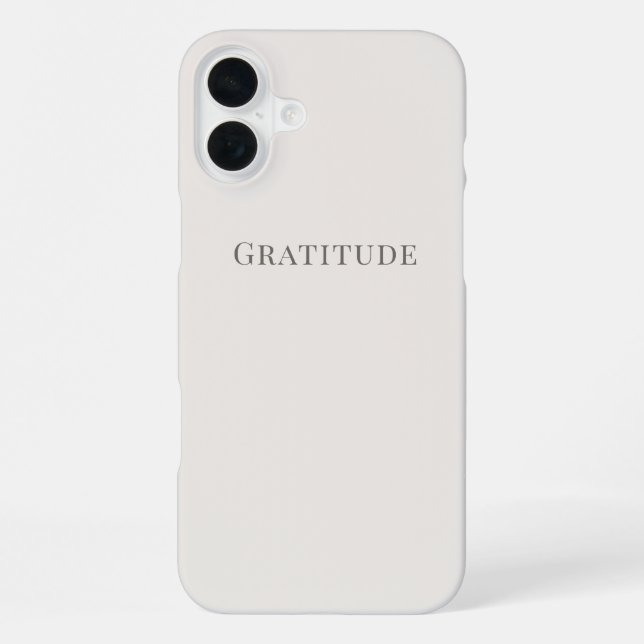 Funda Para iPhone Gratitud – Tipografía Mínima (Reverso )