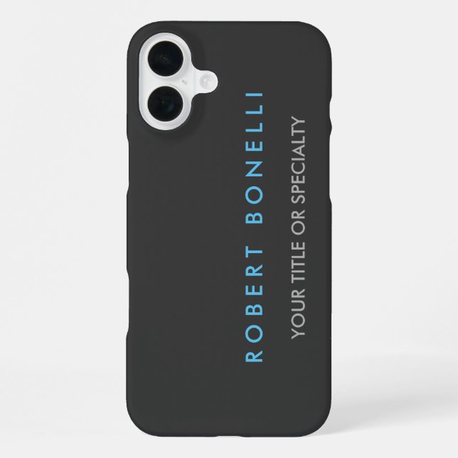 Funda Para iPhone Gray Blue Trendy (Reverso )