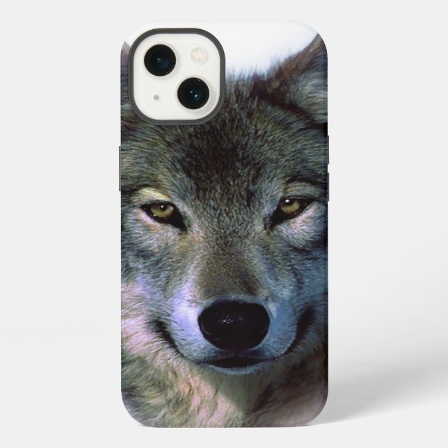 Funda Para iPhone Gray Wolf Eyes (Reverso )