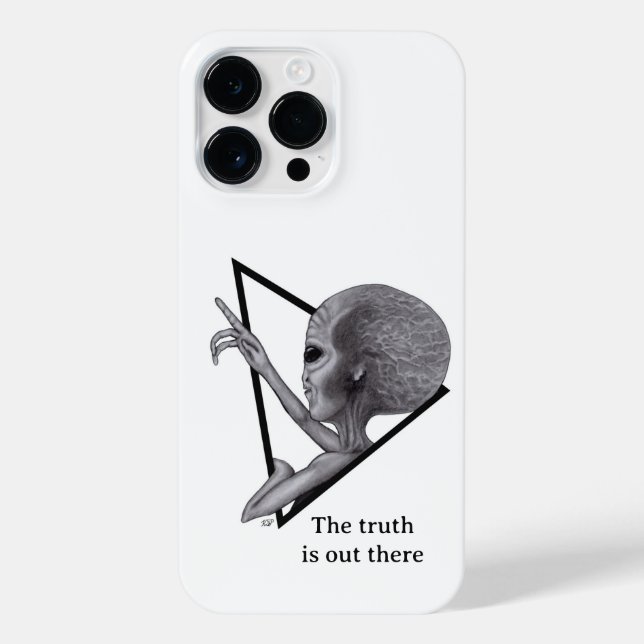Funda Para iPhone Grey Alien, la verdad está ahí fuera (Reverso)