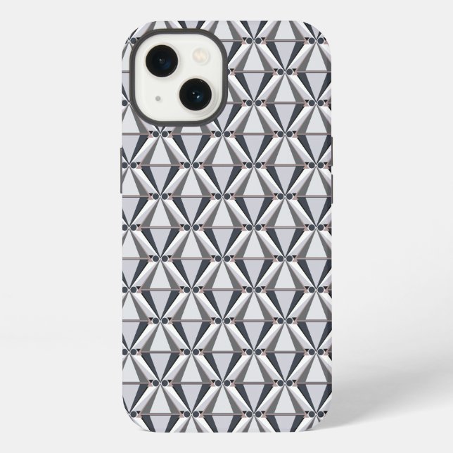 Funda Para iPhone Gris con rosa (Reverso )