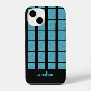 Funda Para iPhone 14 Gris de espoleta azul tropical moderno