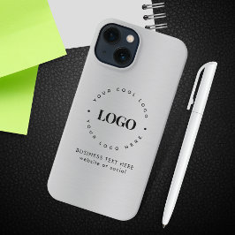 Gris plateado Metálico Añadir Personalizado logoti
