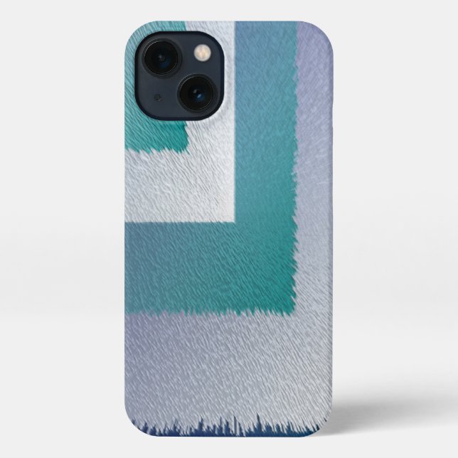 Funda Para iPhone gris verde azulado azul ex pastel (Reverso )