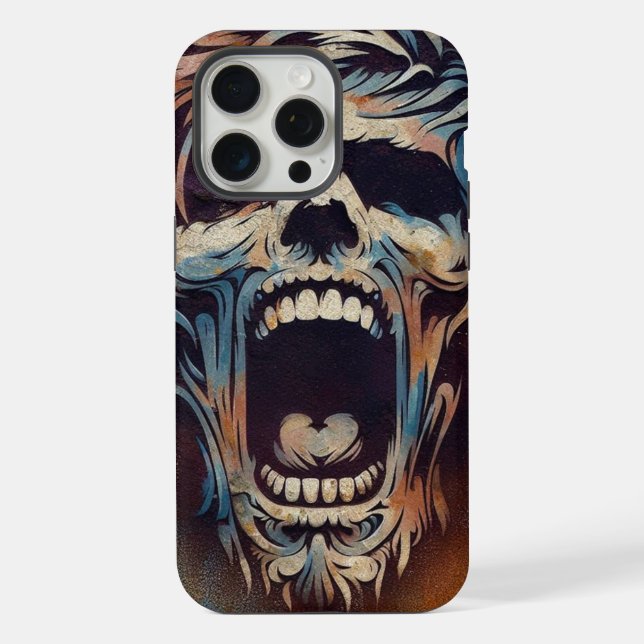 Funda Para iPhone Gritando a Zombie (Reverso )