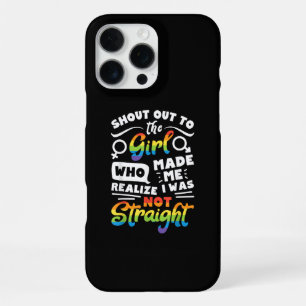 Funda Para iPhone 16 Pro Max Grito a la chica camiseta orgullo lésbico LGBT T