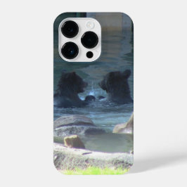 Funda Para iPhone 14 Pro Grizzly Bear Couple iPhone Case